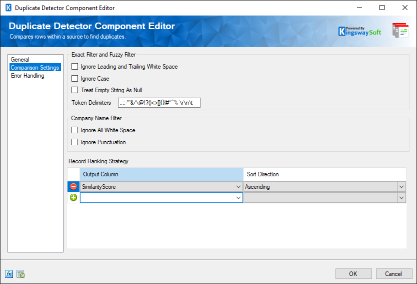 SSIS Duplicate Detector - Comparison